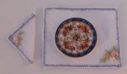 Madam Pompadour Embroidered Linens by Christopher Whitford