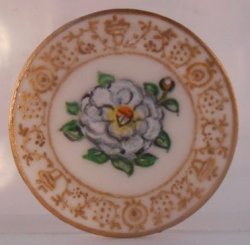 Emmett Barnes Camellia Round Platter by Christopher Whitford