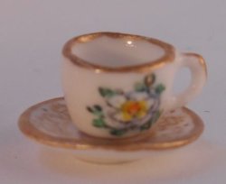 Emmett Barnes Camellia Cup & Saucer by Christopher Whitford