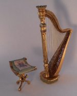 Harp and Stool by Bluette *estate*