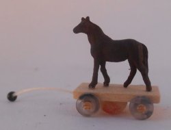 Pull Toy #6 Horse by Erzgebirgische Miniaturen