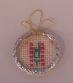 Embroidered Wall Plaque/Ornament Joy by Rothenburg Vlillage