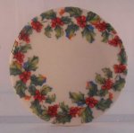 Holly Wreath Plate/Platter by Rothenburg Village