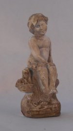 Sitting Cherub by Michelle Lebouteiller
