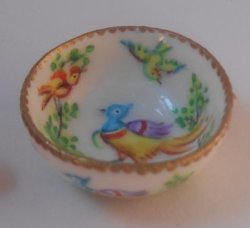 Exotic Bird Serving Bowl by Christopher Whitford