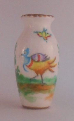 Exotic Bird Vase by Christopher Whitford