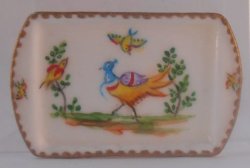 Exotic Bird Rectangle Tray by Christopher Whitford