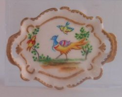 Exotic Bird Handled Tray by Christopher Whitford
