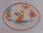 Exotic Bird Oval Tray by Christopher Whitford