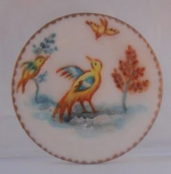 Exotic Bird Round Platter by Christopher Whitford