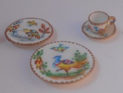 Exotic Bird 4-Pc Place Setting by Christopher Whitford