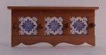 Coat Rack w/Hand Painted Tiles by by Mon & Mon