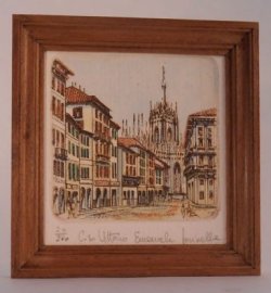 Florence Italy Hand Tinted Engraving #6 Paola Ojeda