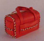 Pink Leather Carry On by Dominique Roche