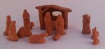 Terracotta Lighted Nativity by Rothenburg Village