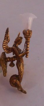 Empire Angel Sconce Gold Dore by Jim Pounder