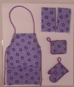 Kitchen Set Purple Flower #G