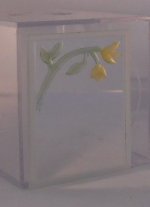 Mirror Engraved Yellow Flower Vine by Cam Memsale