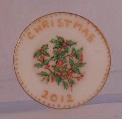 Christmas Plate 2012 by Christopher Whitford