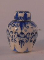 Blue & White Temple Jar #1 by Jean Tag