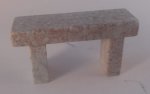 Italian Soapstone Garden Bench by Thomas Saunders