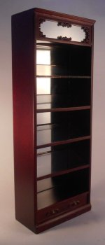 Cabinet w/Mirror Back Angled Shelves by Bespaq