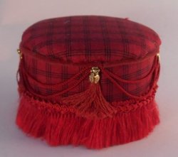 Tuffet Red by Valerie Casson