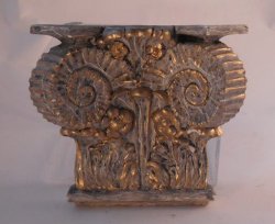 Regency Table Base Stone w/Gold Accent by Sue Cook