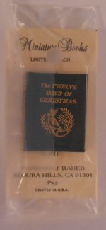 Twelve Days of Christmas Hand Colored Illus by Barbara Raheb #OO