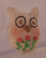 Owl Embroidered Pillow #2 by Gallinina & Vichy