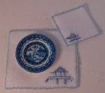 Blue Canton Embroidered Linens by Christopher Whitford