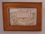 Watercolor Chateau de Villandiz by Isabelle Rey