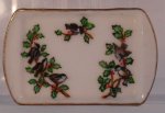 Chickadee and Holly Rectangle Tray by Christopher Whitford