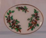 Chickadee and Holly Oval Tray by Christopher Whitford