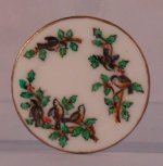 Chickadee and Holly Plate by Christopher Whitford