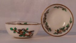 Chickadee and Holly Serving Bowl by Christopher Whitford