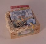 Sewing Items in Wood Box by Pedrete