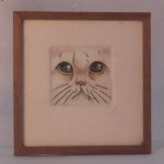 Cat #2 Acquatint by Evelina Gussoni