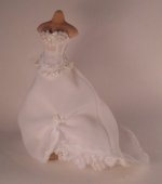 Wedding Dress on Manniquin by Fashion in Miniatures