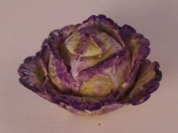 Purple Cabbage Tureen by Valerie Casson