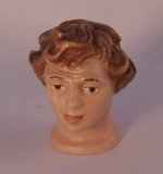 Wood Head Sculpture #4 by Dolfi