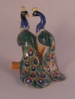 Peacock Figurine by Dominique Levy