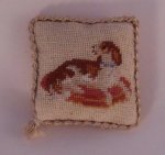 King Charles Petite Point Pillow by M.Bernacchioni