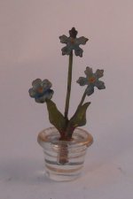 Flowers in Crystal Vase by Vienna Bronze #D