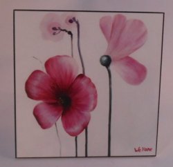 Pink Flower Print by Piccole