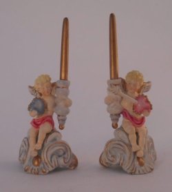 Cherub Pair Candlesticks by Olszewski