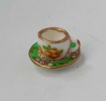 English Fruit Cherry Cup & Saucer by Christopher Whitford