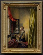 Girl Reading Letter afte Vermeer by Linda McBreen