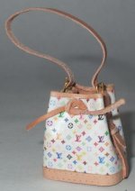 LV Monogram White "Noe" Bag by Jose Gomez