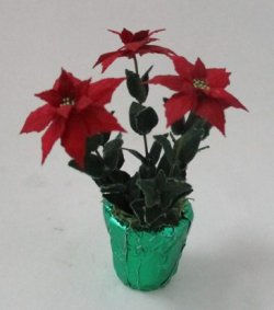 Pointsettia Green Foil by Artistic Florals